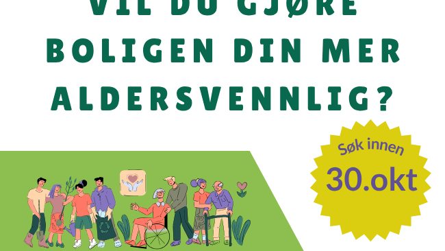 Lenke til artikkel: Du kan få støtte til å gjøre boligen mer aldersvennlig