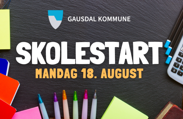 Plakat skolestart 2025