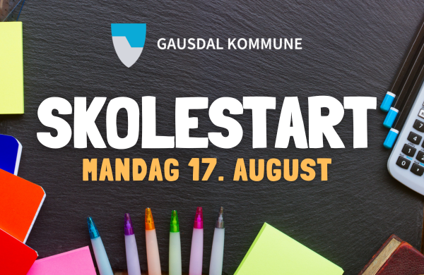 Plakat skolestart 2026